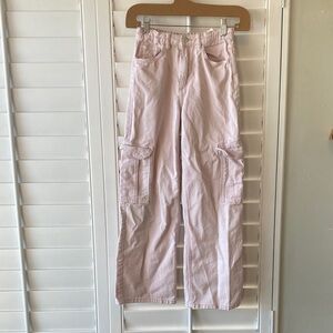 H&M Blush Pink Elastic Waist Pants